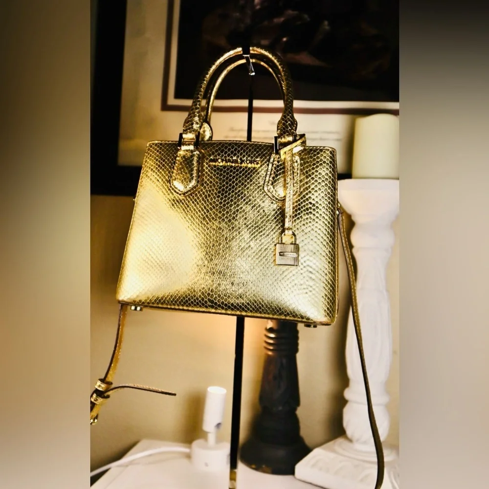 Michael Kors Adele Satchel Handbag Large Msrp:$398.00